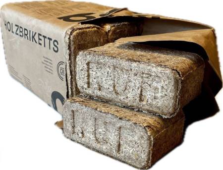 OEBRI Holzbriketts Nadelholz in Papierverpackung 960 kg Palette – Bild 5